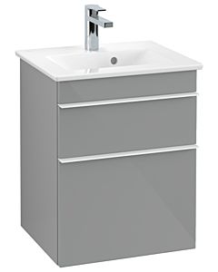 Villeroy und Boch Venticello vanity unit A92202RA 46.6 x 59 x 42.5 cm, handle white, glass Glossy Grey
