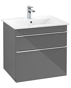 Villeroy und Boch Venticello A92401FP 60,3 x 59 x 50,2 cm, poignée chromée, Glossy Grey