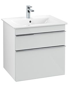 Villeroy und Boch Venticello vanity unit A92401RE 60.3 x 59 x 50.2 cm, handle chrome, glass Glossy White