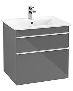 Villeroy und Boch Venticello A92402FP 60,3 x 59 x 50,2 cm, poignée blanche, Glossy Grey