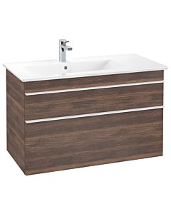 Villeroy und Boch Venticello vanity unit A92702VH 95.3 x 59 x 50.2 cm, basin on the left, handle white, arizona oak