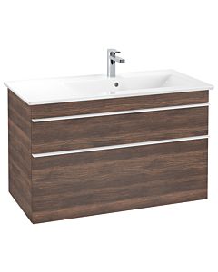 Villeroy und Boch Venticello vanity unit A92802VH 95.3 x 59 x 50.2 cm, basin on the right, handle white, arizona oak