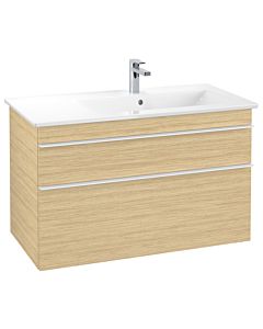 Villeroy und Boch Venticello Waschtisch-Unterschrank A92802VJ 95,3 x 59 x 50,2 cm, Becken rechts, Griff White, nordic oak