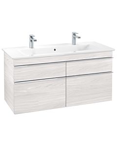 Villeroy und Boch Venticello Waschtisch-Unterschrank A92901E8 115,3 x 59 x 50,2 cm, Griff Chrom, White Wood
