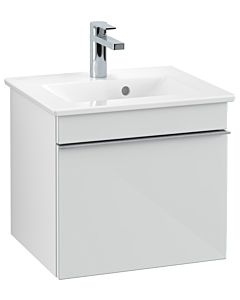 Villeroy und Boch Venticello vanity unit A93101RE 46.6 x 42 x 42.6 cm, handle chrome, glass Glossy White