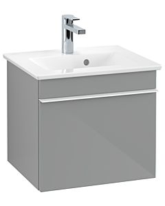 Villeroy und Boch Venticello vanity unit A93102RA 46.6 x 42 x 42.6 cm, handle white, glass Glossy Grey