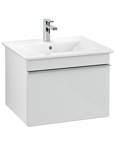 Villeroy und Boch Venticello vanity unit A93201RE 55.3 x 42 x 50.2 cm, handle chrome, glass Glossy White