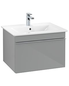 Villeroy und Boch Venticello Waschtisch-Unterschrank A93301RA 60,3 x 42 x 50,2 cm, Griff Chrom, Glass Glossy Grey