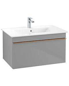 Venticello Villeroy und Boch vasque A93405RA 75,3 x 42 x 50,2 cm, poignée cuivre, verre Glossy Grey