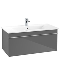 Villeroy und Boch Venticello Waschtisch-Unterschrank A93501FP 95,3 x 42 x 50,2 cm, Griff Chrom, Glossy Grey
