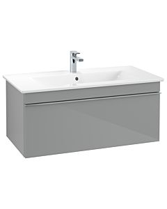 Venticello Villeroy und Boch vasque A93501RA 95,3 x 42 x 50,2 cm, poignée chrome, verre Glossy Grey