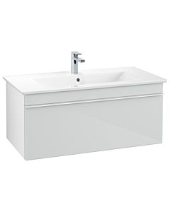 Venticello Villeroy und Boch vasque A93502RE 95,3 x 42 x 50,2 cm, poignée blanche, verre Glossy White