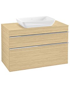 Venticello Villeroy und Boch vasque A94101VJ 95,7 x 60,6 x 50,2 cm, centre de vanité, poignée chrome, chêne nordique