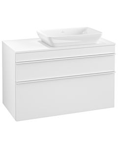 Villeroy und Boch Venticello Waschtisch-Unterschrank A94302MS 95,7 x 60,6 x 50,2 cm, Waschtisch rechts, Griff White, White Matt