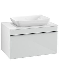 Venticello Villeroy und Boch vasque A94501RE 75,7 x 43,6 x 50,2 cm, poignée chrome, verre Glossy White