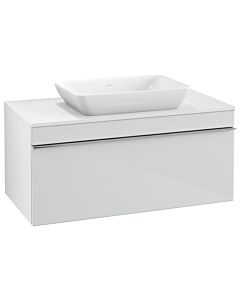 Villeroy und Boch Venticello vanity unit A94601RE 95.7 x 43.6 x 50.2 cm, vanity center, handle chrome, glass Glossy White