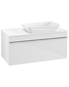 Venticello Villeroy und Boch vasque A94801DH 95,7 x 43,6 x 50,2 cm, lavabo à droite, poignée chromée, Glossy White