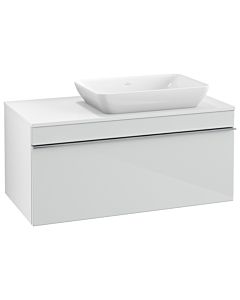 Villeroy und Boch Venticello Waschtisch-Unterschrank A94801RE 95,7 x 43,6 x 50,2 cm, Waschtisch rechts, Griff Chrom, Glass Glossy White