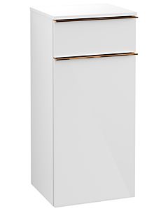 Villeroy und Boch Venticello A95005DH 40,4 x 86,6 x 37,2 cm, gauche, poignée en cuivre, Glossy White