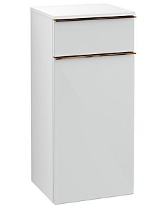 Villeroy und Boch Venticello A95005RE 40,4 x 86,6 x 37,2 cm, gauche, poignée cuivre, verre Glossy White