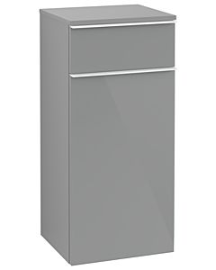Villeroy und Boch Venticello A95012RA 40,4 x 86,6 x 37,2 cm, butée à droite, poignée blanche, verre Glossy Grey