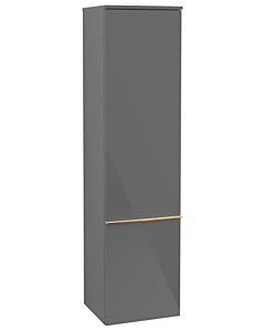 Villeroy und Boch Venticello A95105FP 40,4 x 154,6 x 37,2 cm, gauche, poignée en cuivre, Glossy Grey