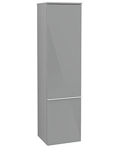 Villeroy und Boch Venticello Hochschrank A95112RA 40,4 x 154,6 x 37,2 cm, rechts, Griff White, Glass Glossy Grey