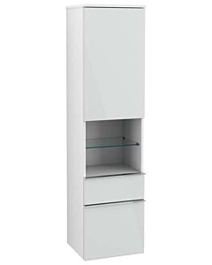 Villeroy und Boch Venticello cabinet A95201RE 40.4 x 154.6 x 37.2 cm, left, handle chrome, glass Glossy White