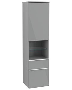Villeroy und Boch Venticello cabinet A95212RA 40.4 x 154.6 x 37.2 cm, right, handle white, glass Glossy Grey