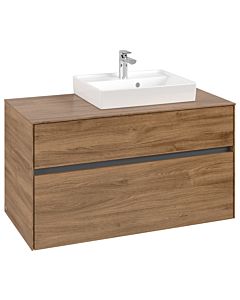 Collaro Villeroy und Boch vasque C01500RH 100x54.8x50cm, meuble sous-vasque à droite, chêne Kansas