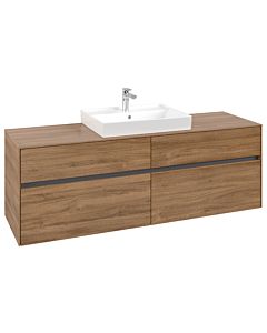 Villeroy und Boch Collaro vanity unit C02500RH 160x54.8x50cm, vanity center, Kansas Oak