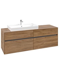 Villeroy und Boch Collaro vanity unit C02600RH 160x54.8x50cm, vanity unit left, Kansas Oak
