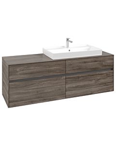 Villeroy und Boch Collaro vanity unit C02700RK 160x54.8x50cm, vanity unit on the right, Stone Oak