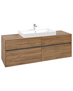 Villeroy und Boch Collaro vanity unit C02800RH 160x54.8x50cm, vanity center, Kansas Oak