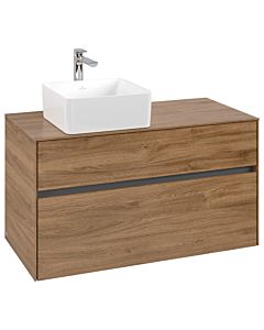 Villeroy und Boch Collaro Waschtischunterschrank C03900RH 100x54,8x50cm, Waschtisch links, Kansas Oak
