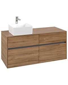 Villeroy und Boch Collaro Waschtischunterschrank C04200RH 120x54,8x50cm, Waschtisch links, Kansas Oak