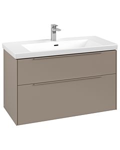 Villeroy und Boch Subway 3. 1930 vanity unit C57002VM 97.3x57.6x47.8cm, without LED / handle monochrome, taupe