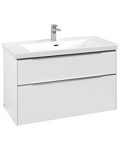Villeroy und Boch Subway 3. 1930 C570L0VF 97,3x57,6x47,8cm, avec LED / poignée aluminium brillant, blanc pur