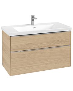 Villeroy und Boch Subway 3. 1930 C570L0VJ 97,3x57,6x47,8cm, avec LED / poignée aluminium brillant, chêne nordique