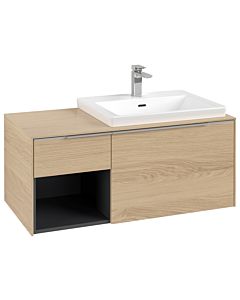 Villeroy und Boch Subway 3. 1930 C57100VJ 100,1x42,25x51,6cm, sans LED / poignée aluminium brillant, chêne nordique