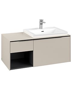 Villeroy und Boch Subway 3. 1930 C57101VN 100,1x42,25x51,6cm, sans LED / poignée Volcano noir, gris cachemire