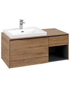 Villeroy und Boch Subway 3. 1930 C57201RH 100,1x42,25x51,6cm, sans LED / poignée Volcano noir, chêne kansas