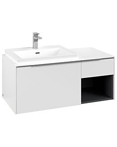 Villeroy und Boch Subway 3. 1930 vanity unit C572L0VF 100.1x42.25x51.6cm, with LED / handle aluminum glossy, pure white