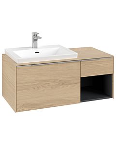 Villeroy und Boch Subway 3. 1930 vanity unit C572L0VJ 100.1x42.25x51.6cm, with LED / handle aluminum glossy, nordic oak