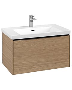 Villeroy und Boch Subway 3. 1930 vanity unit C57301VJ 77.2x42.9x47.8cm, without LED / handle Volcano black, nordic oak