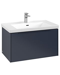 Villeroy und Boch Subway 3.0 Waschtisch-Unterschrank C57302VQ 77,2x42,9x47,8cm, ohne LED/Griff monochrom, marine blue