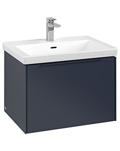 Villeroy und Boch Subway 3.0 Waschtisch-Unterschrank C57502VQ 62,2x42,9x47,8cm, ohne LED/Griff monochrom, marine blue
