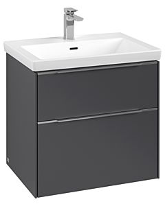 Villeroy und Boch Subway 3. 1930 vanity unit C57600VR 62.2x57.6x47.8cm, without LED / handle aluminum glossy, graphite
