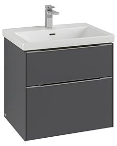 Villeroy und Boch Subway 3. 1930 vanity unit C57602VR 62.2x57.6x47.8cm, without LED / handle monochrome, graphite