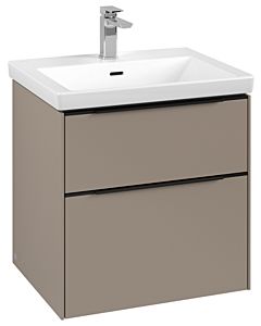 Villeroy und Boch Subway 3. 1930 C57801VM 57,2x57,6x47,8cm, sans LED / poignée Volcano noir, taupe